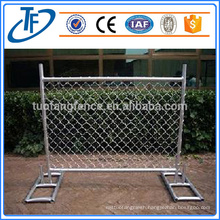 2400x2100 China Supplier Black Spear Top Temporary Steel Fence Panels